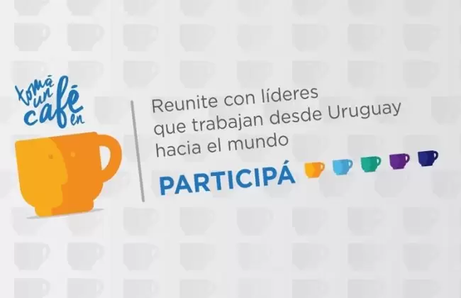 Tom� un caf� en...