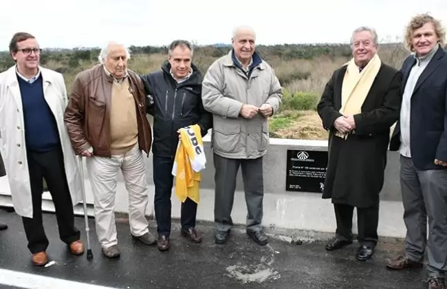 MTOP inaugur� el puente n�mero 100 construido por Saceem