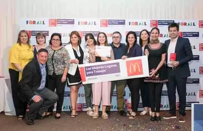 McDonald's reconocida por Great Place to Work como una de las mejores empresas para trabajar en Uruguay