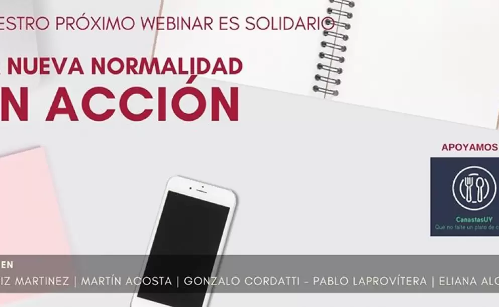 Webinar solidario a total beneficio de canastas uy