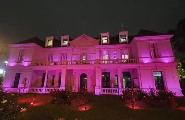 Hospital Brit�nico ilumina de rosado para sensibilizar sobre c�ncer de mama