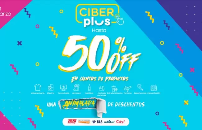 "Vuelve el imperdible Ciber Plus con descuentos de hasta el 50%"