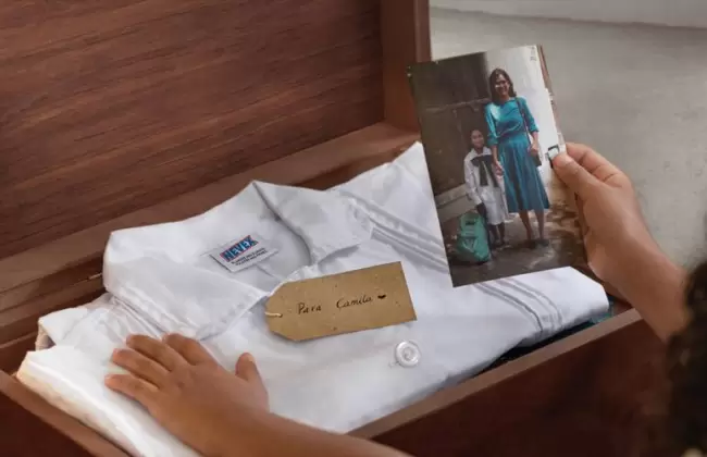 Nevex alcanz� las 115.000 t�nicas donadas en apoyo a la escuela p�blica