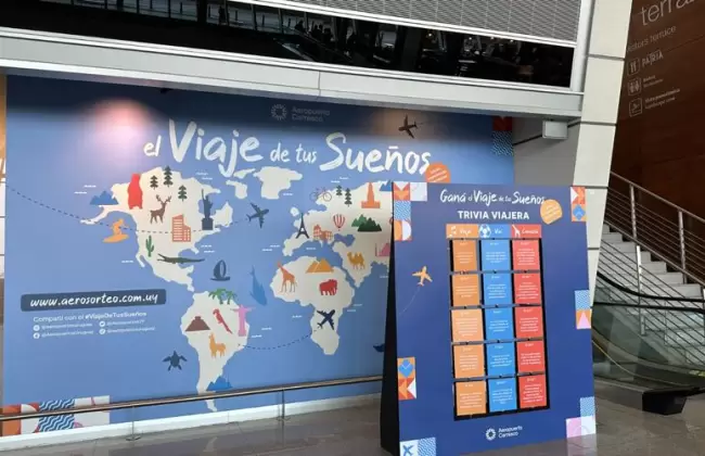 Aeropuerto de Carrasco invita a disfrutar una experiencia inolvidable en El Viaje de tus Sueos