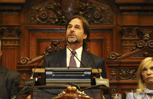 Lacalle dio su discurso anual ante la Asamblea General