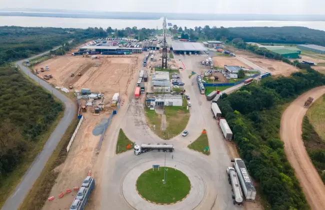 Avanzan obras de mejoras en rea de control integrado del paso de frontera de Fray Bentos