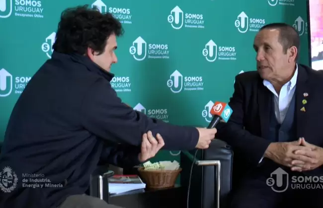 Oscar Dourado en la Expo de Movilidad Elctrica