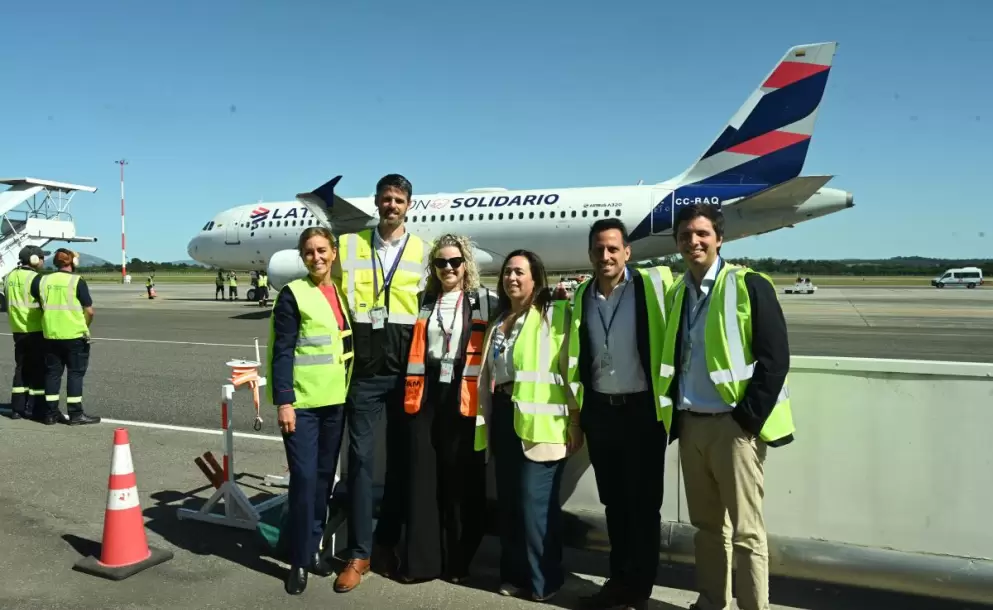 Aeropuerto de Punta del Este recibi primer vuelo de LATAM desde Santiago de Chile