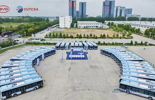 Cutcsa avanza en su plan de movilidad e incorpora 100 mnibus elctricos