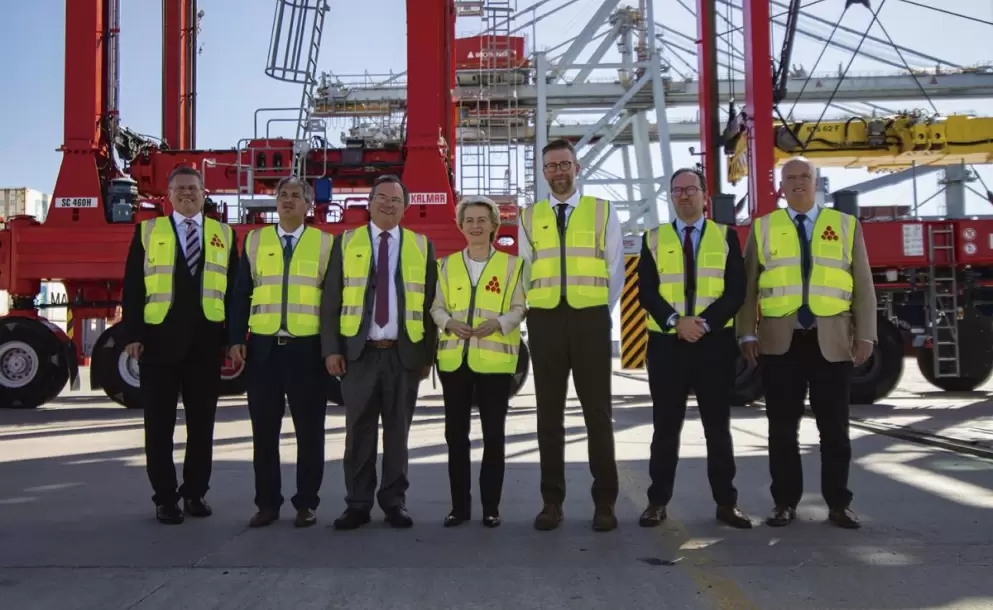 Presidenta de la Comisin Europea recorri la Terminal Cuenca del Plata