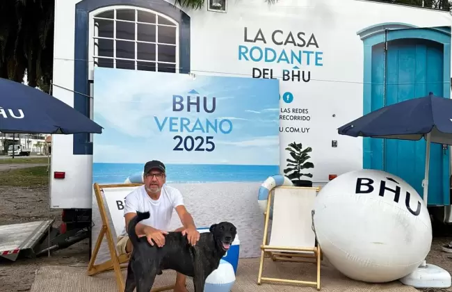 La Casa Rodante del BHU recorri playas con informacin, regalos y entretenimiento