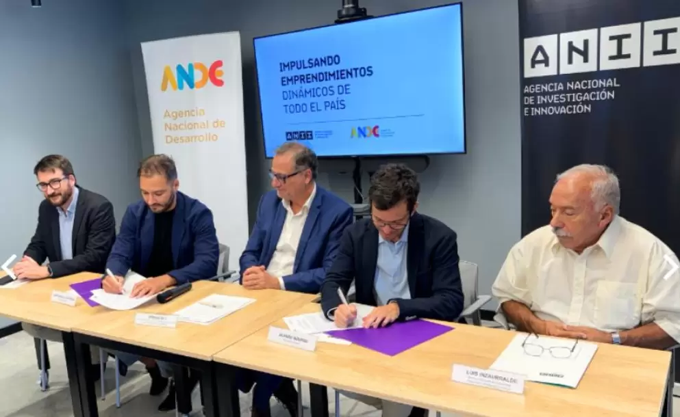 Ande y la ANII firmaron un acuerdo en el Uruguay Innovation Hub